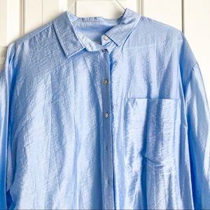 Silky oversized button down | WILL BE REMOVED ON OCT 1 FOR DONATION